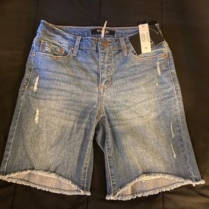Denim Bermuda shorts